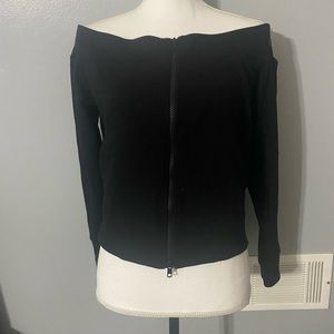 Off the shoulder sweatshirt